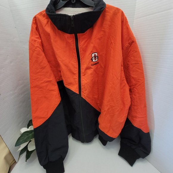 Vintage Birdie Richard A Leslie Bomber Jacket Oklahoma State Cowboys Made in USA